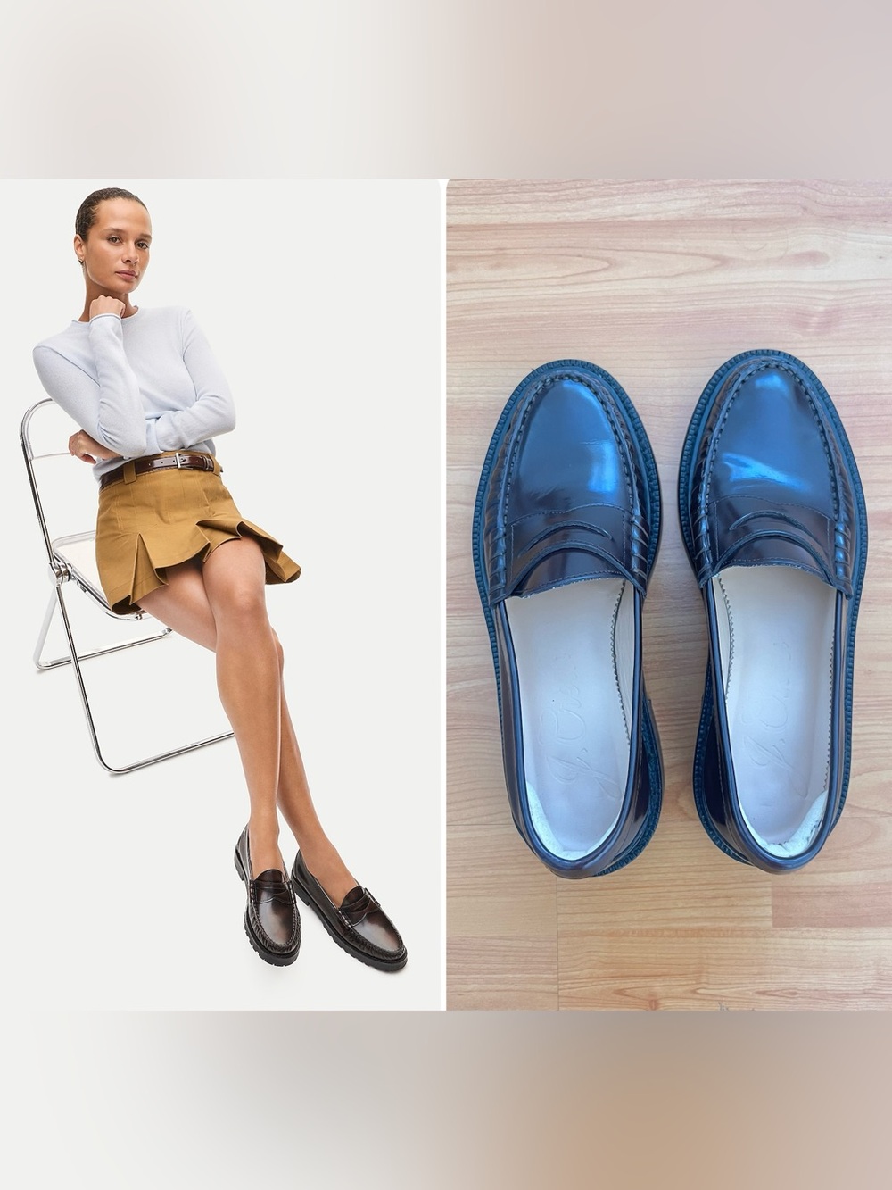 J. Crew Winona Lug Sole Penny Loafers